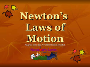 Newton’s Laws of Motion: